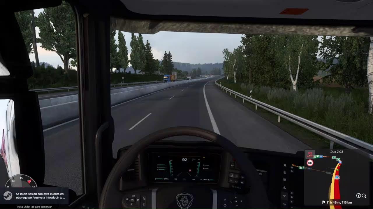 Jugando EURO TRUCK EL MODO OTAKU