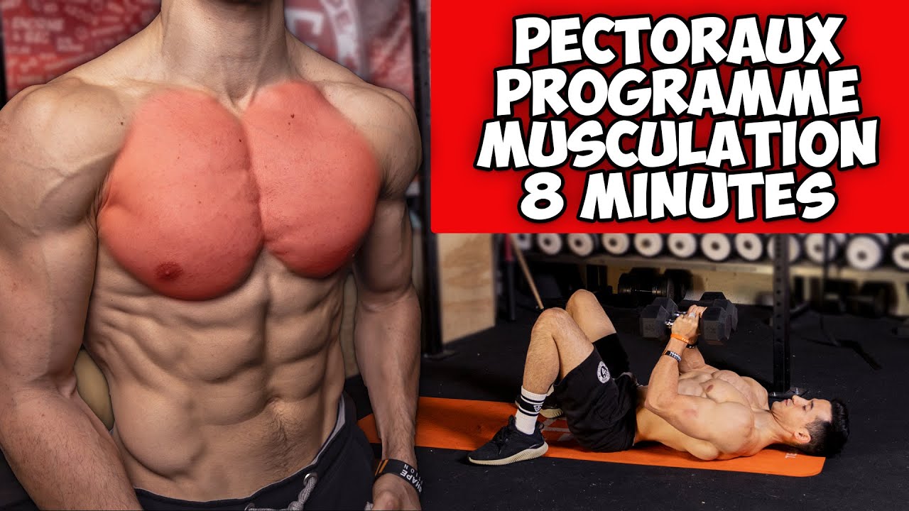Explosez vos Pectoraux ! Exercice musculation halt&egrave;re en 8 minutes !