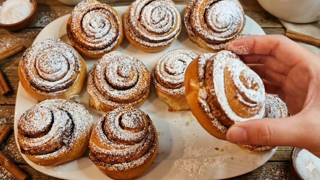 بريوش بالقرفة من أروع ما ممكن توجدي للكوتي #حلويات 