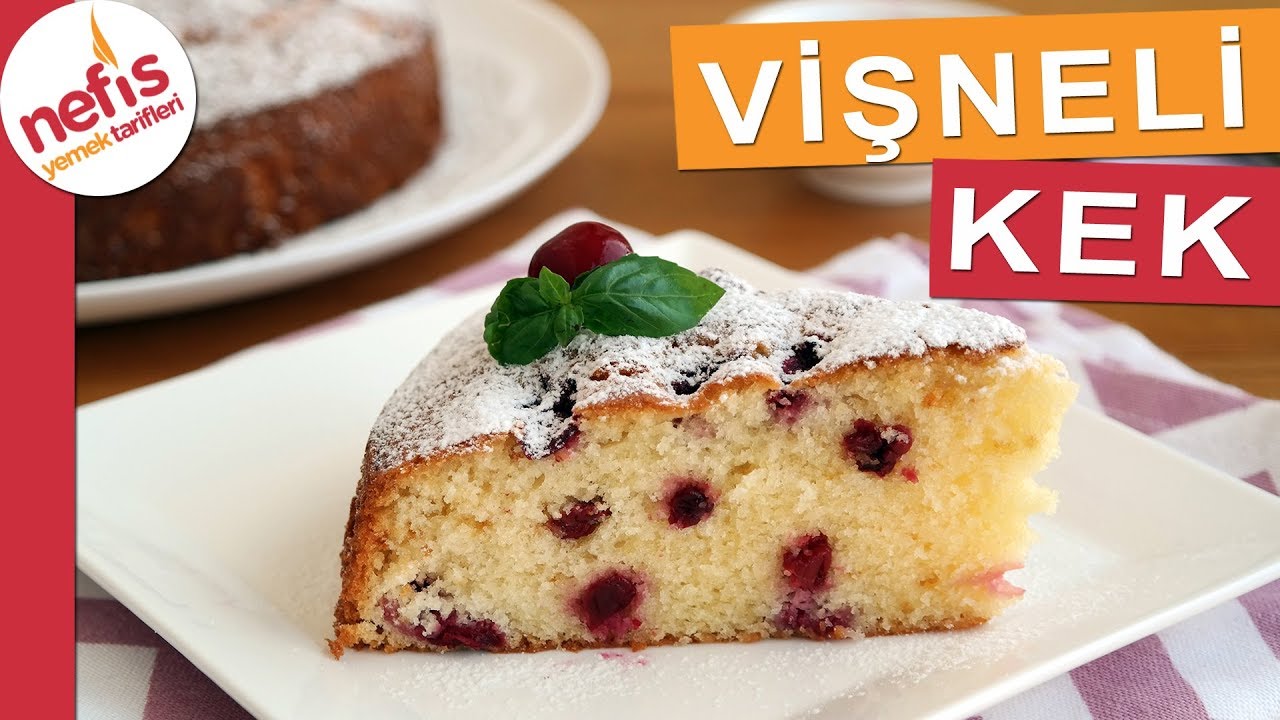 Vişneli Kek Tarifi -  Her evde olan malzemeler ile nefis bir kek yapmaya ne dersiniz?