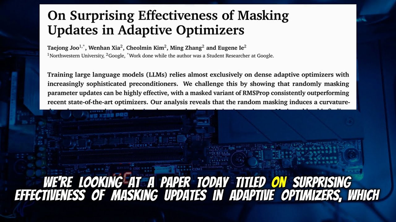 On Surprising Effectiveness of Masking Updates in Adaptive Optimizers (Feb 2026)