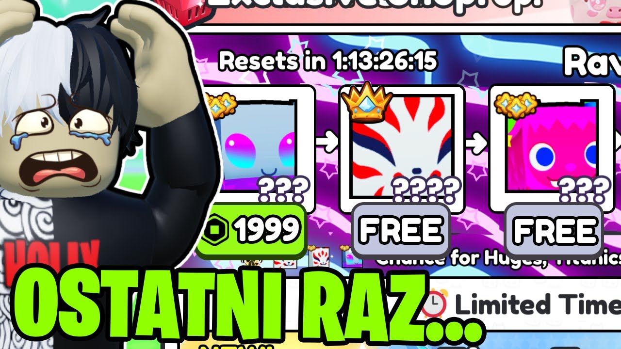 TO JUŻ NAPRAWDĘ OSTATNI RAZ...😭😭 (PET SIMULATOR 99)
