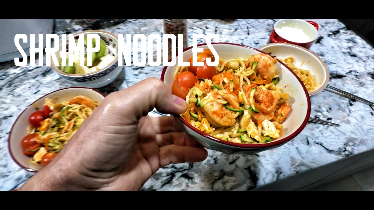 Lunch Therapy | Shrimp Noodles with Vegetables