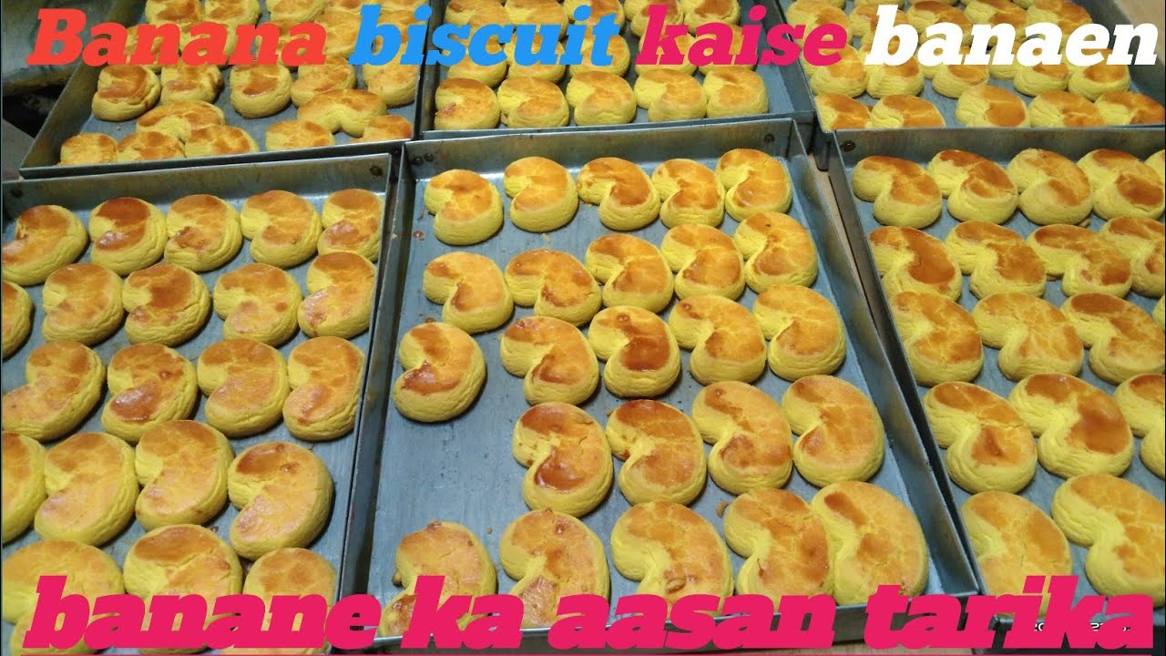 Banana biscuit recipe kaise banaye Biscuit Recipe kaise banaye 
