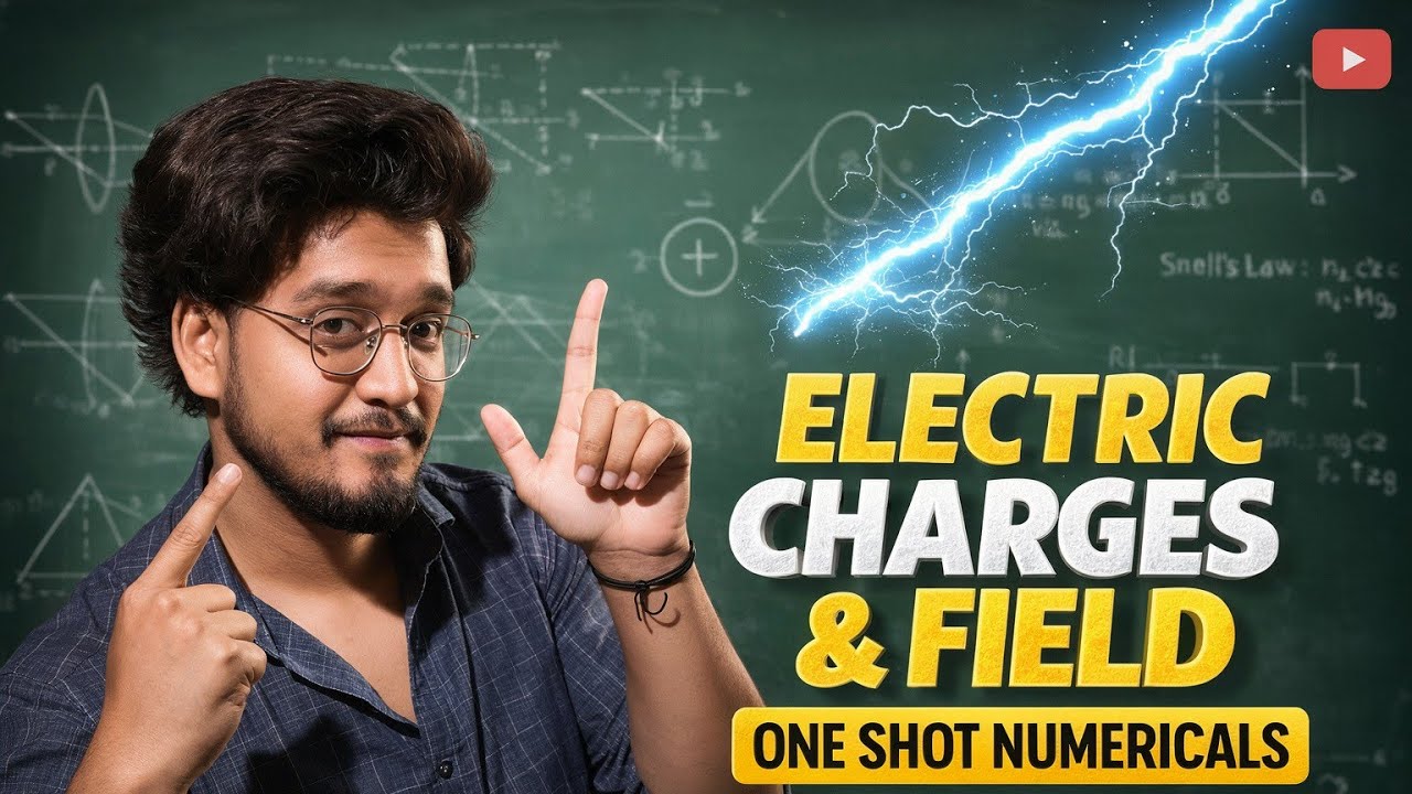 Electric Field and charges | Oneshot Numericals | Class 12th Physics | Shubham Tiwary 