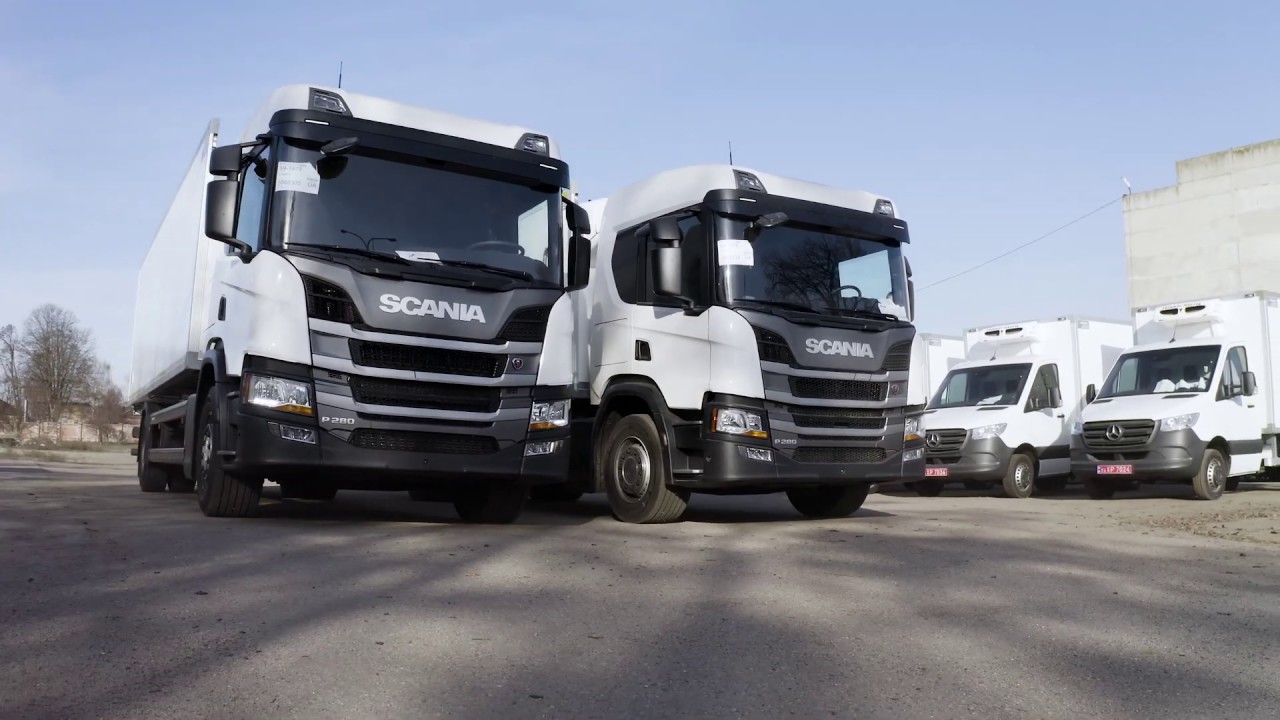 SCANIA P280 з рефрижераторним фургоном InterCargoTruck.