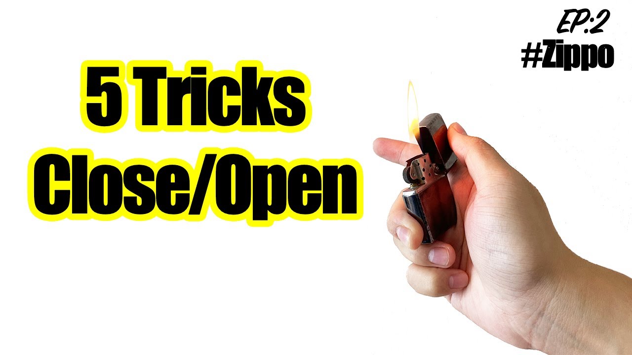 Zippo Tricks EP.2 | 5 Tricks เปิดปิดไฟแช็ค Zippo