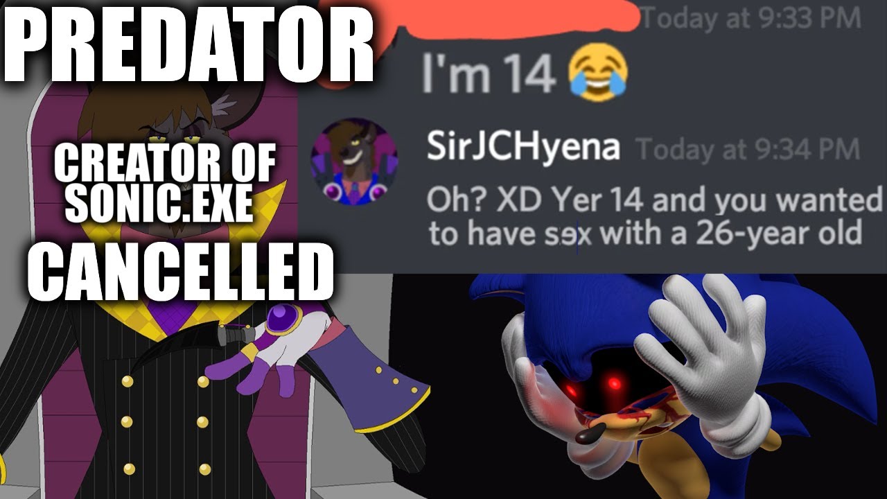 The Creator of SONIC.EXE is CANCELLED and a PREDATOR!?