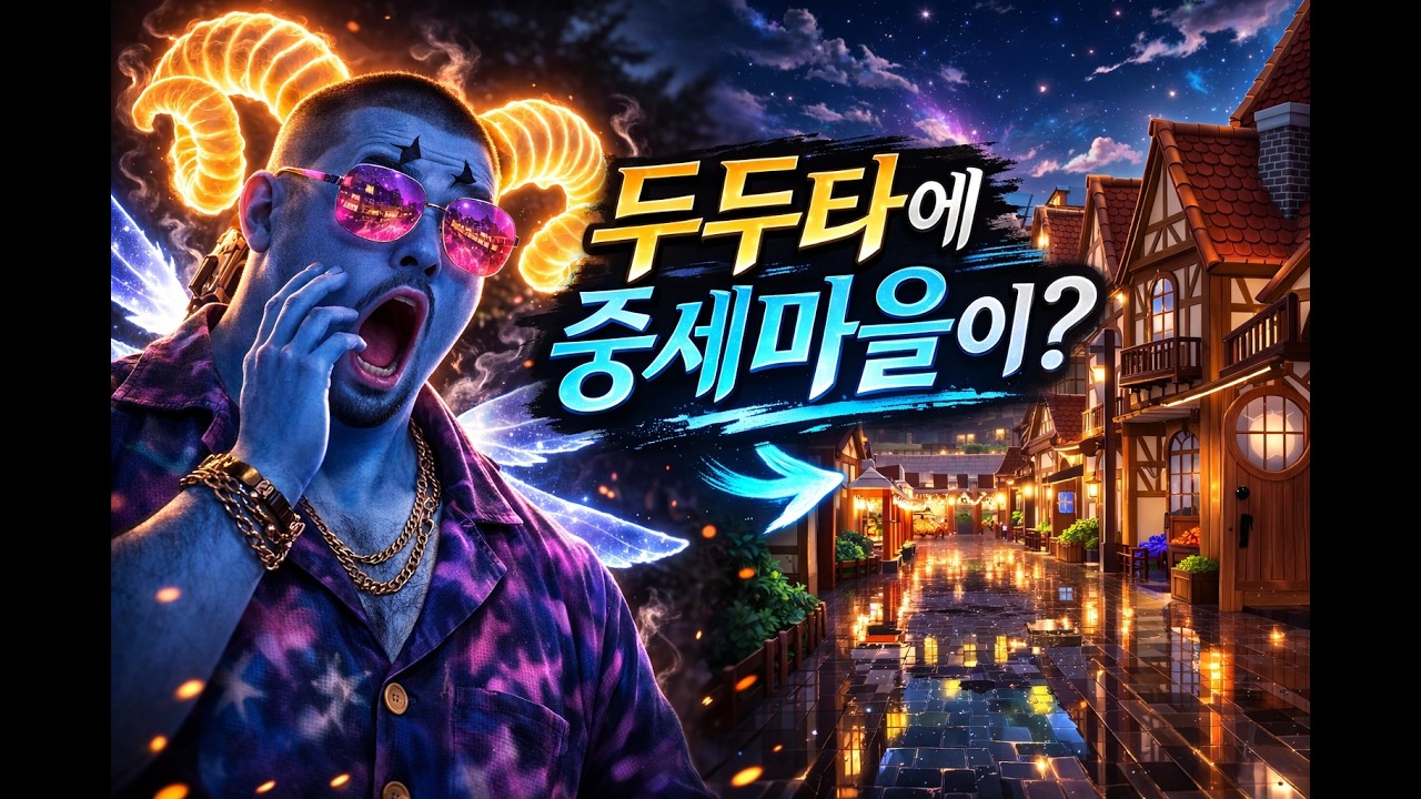 두두타건축)두근두근타운에 중세마을이?? heartopia build