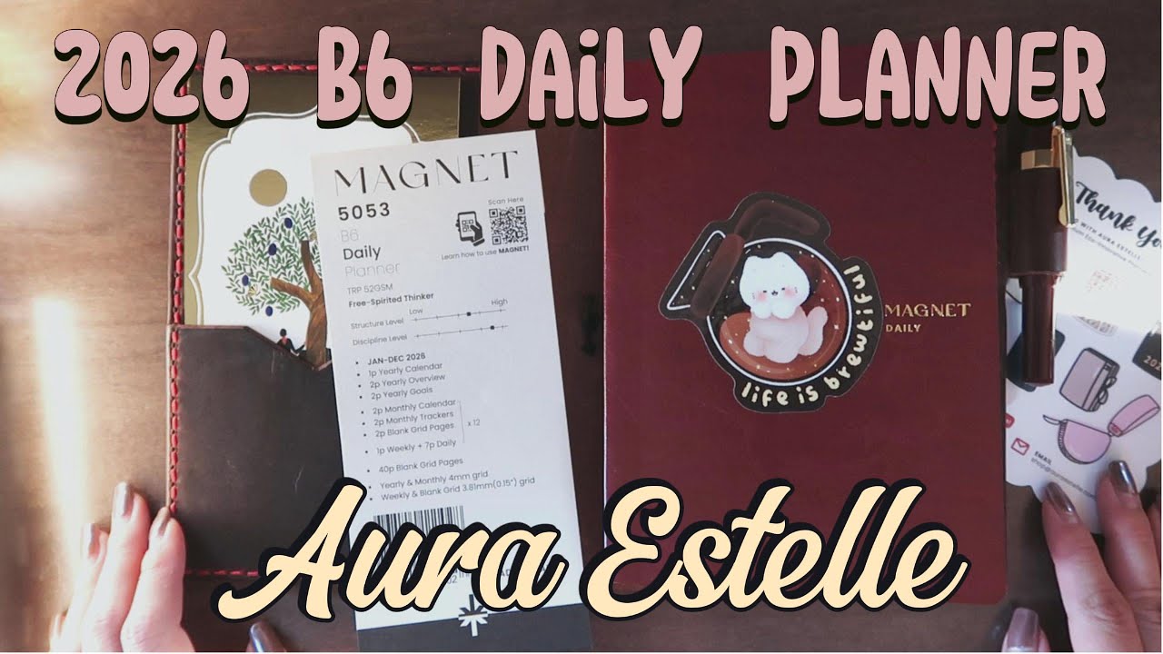 Обзор ежедневника Aura Estelle B6 Magnet Daily
