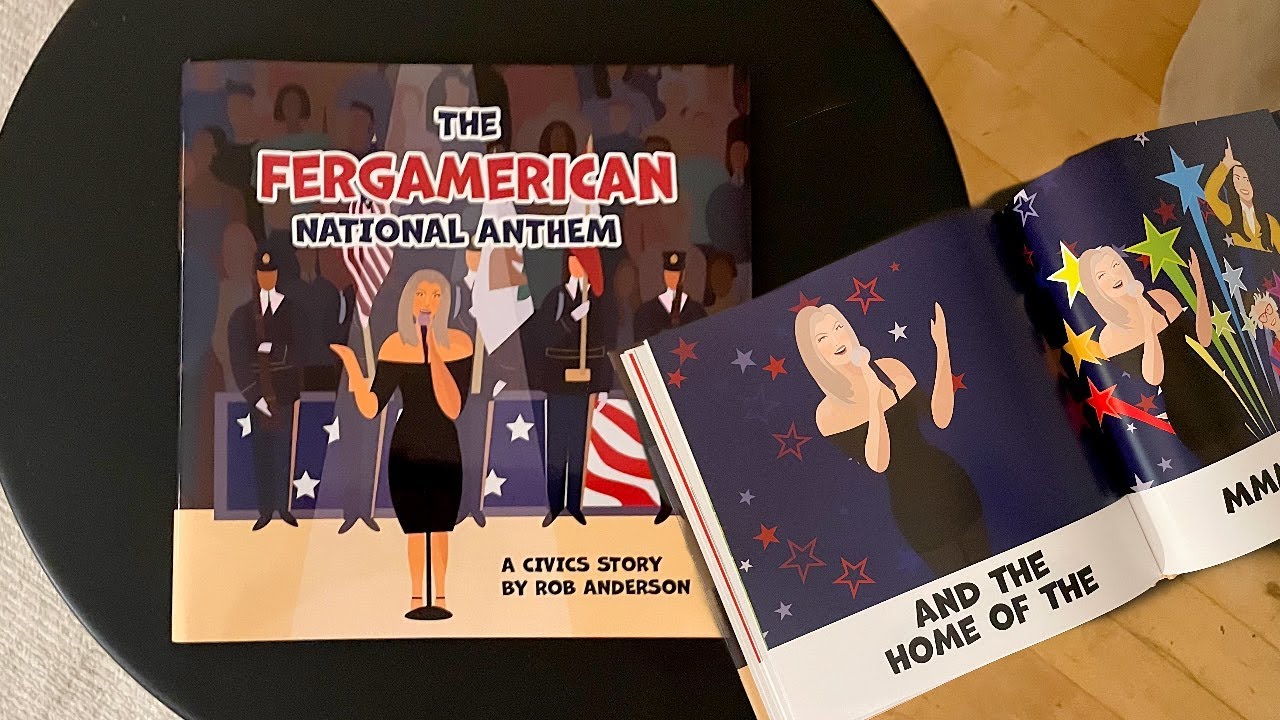 Fergie singing the national anthem as a children&rsquo;s book | Fergamerican National Anthem