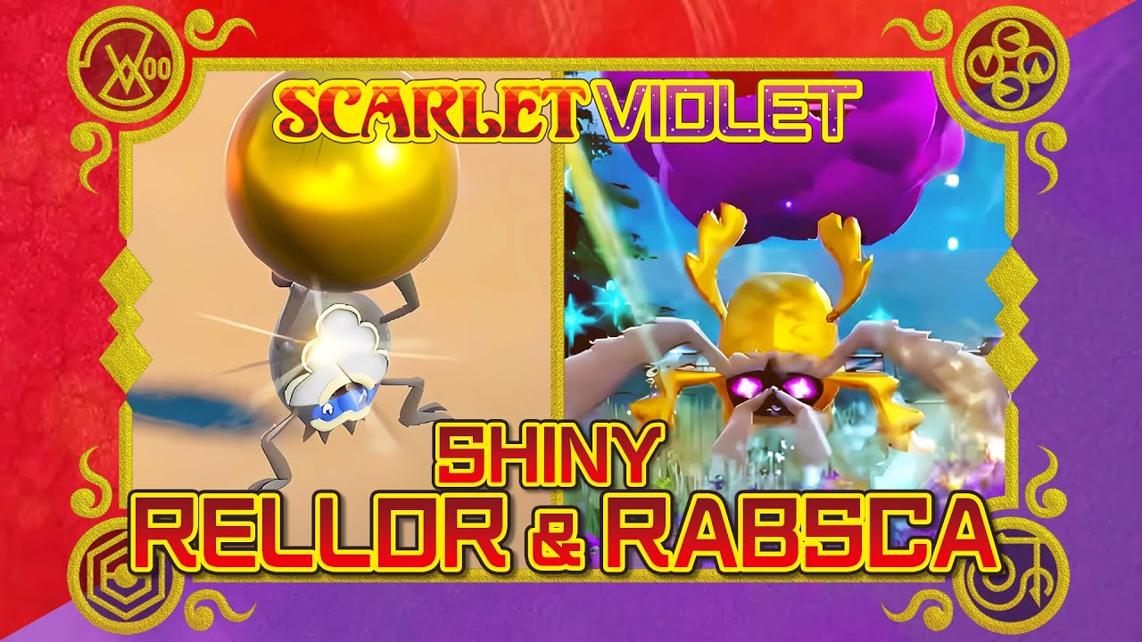 DOUBLE SHINY RELLOR + Evolution to SHINY RABSCA!!! (Pokemon Scarlet and Violet)