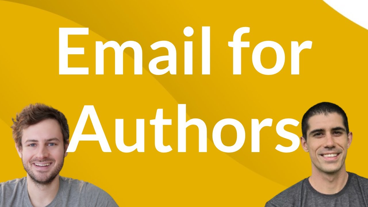 Author email list building and nurturing