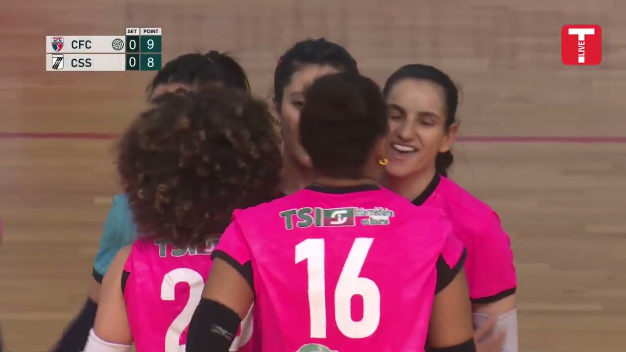 مباشر مباراة نهائي كأس تونس للكرة الطائرة بين النادي النسائي بقرطاج و  النادي الرياضي الصفاقسي