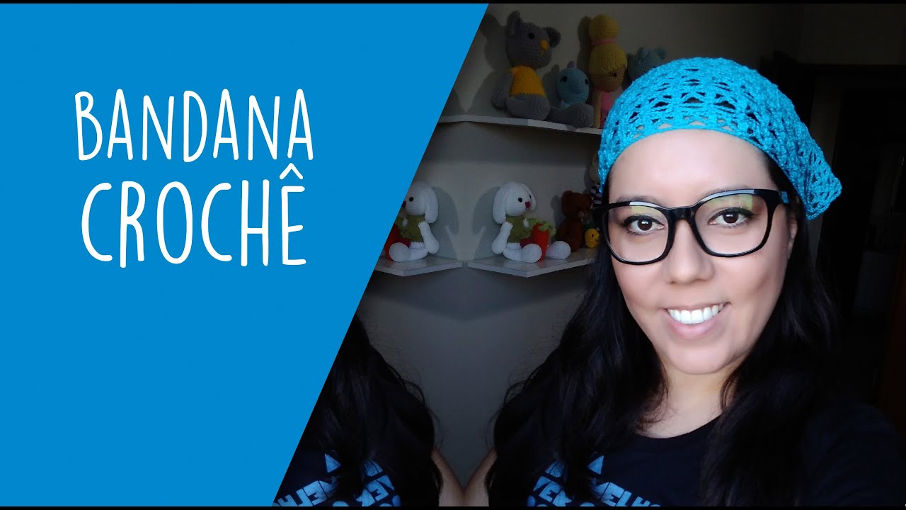 Lenço/bandana em crochê