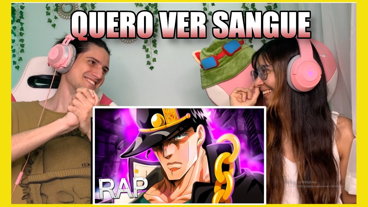 (QUERO ASSISTIR) REAGINDO A Rap do Jotaro (Modo Berserk) JoJo's Bizarre Adventure - Star Platinum