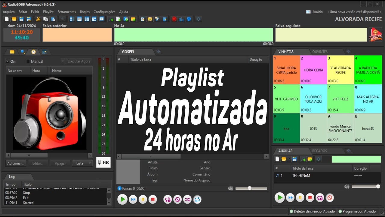 RADIO BOSS AUTOMATIZADO 24 horas no Ar.