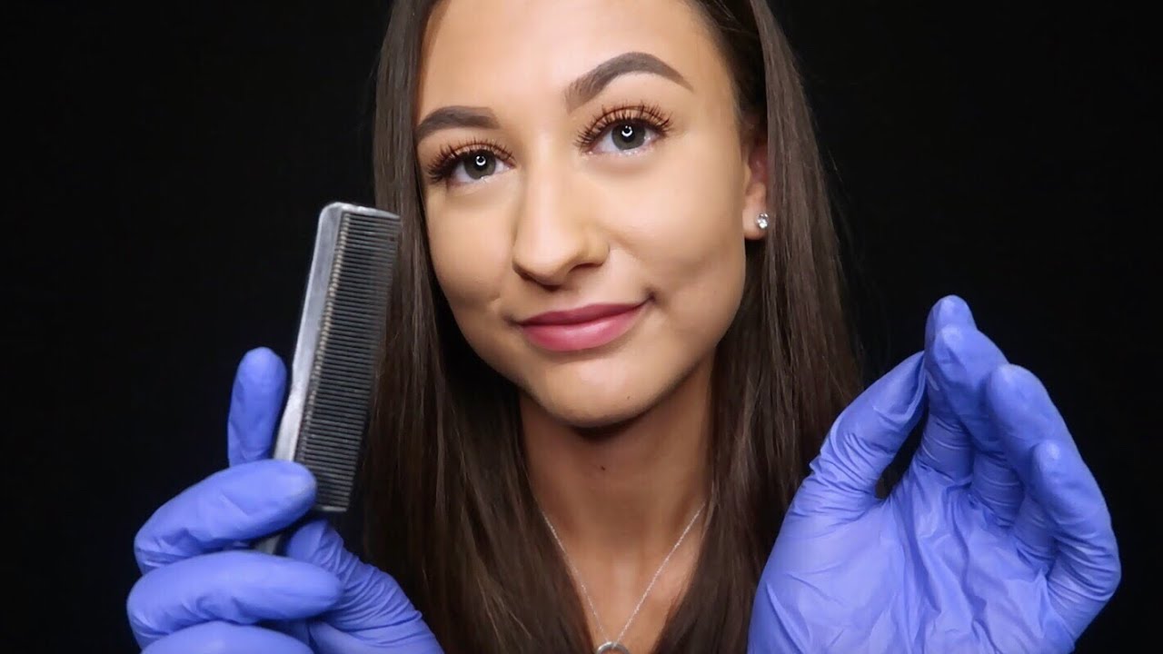[ASMR] Relaxing School Nurse Role Play || Scalp Check & Up-Close Personal Attention ♡