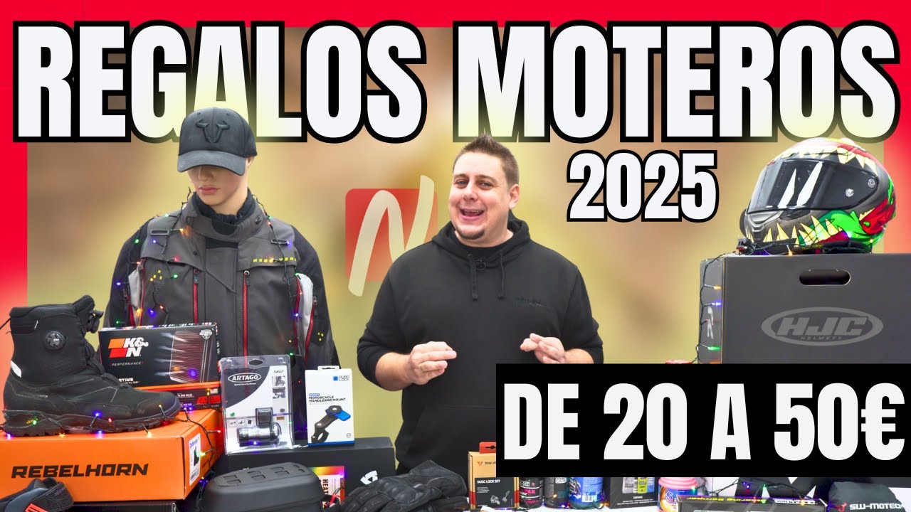Los MEJORES regalos MOTEROS de 20 a 50&euro; (ideas de regalos moteros)//Nilmoto