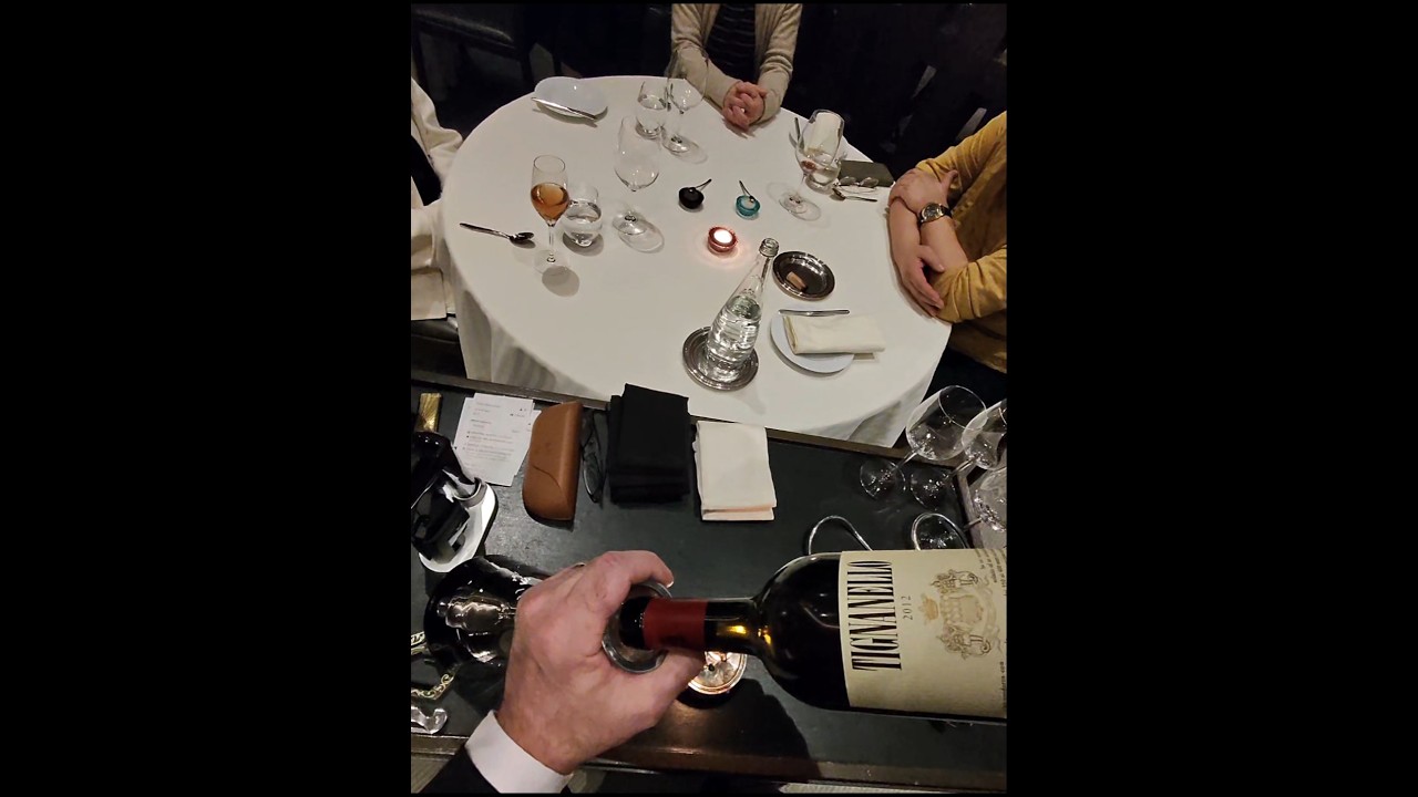 Decanting Tableside $500 2012 Tignanello #fyp #fypシ #viral #viralvideo #explore #trending #asmr #wow