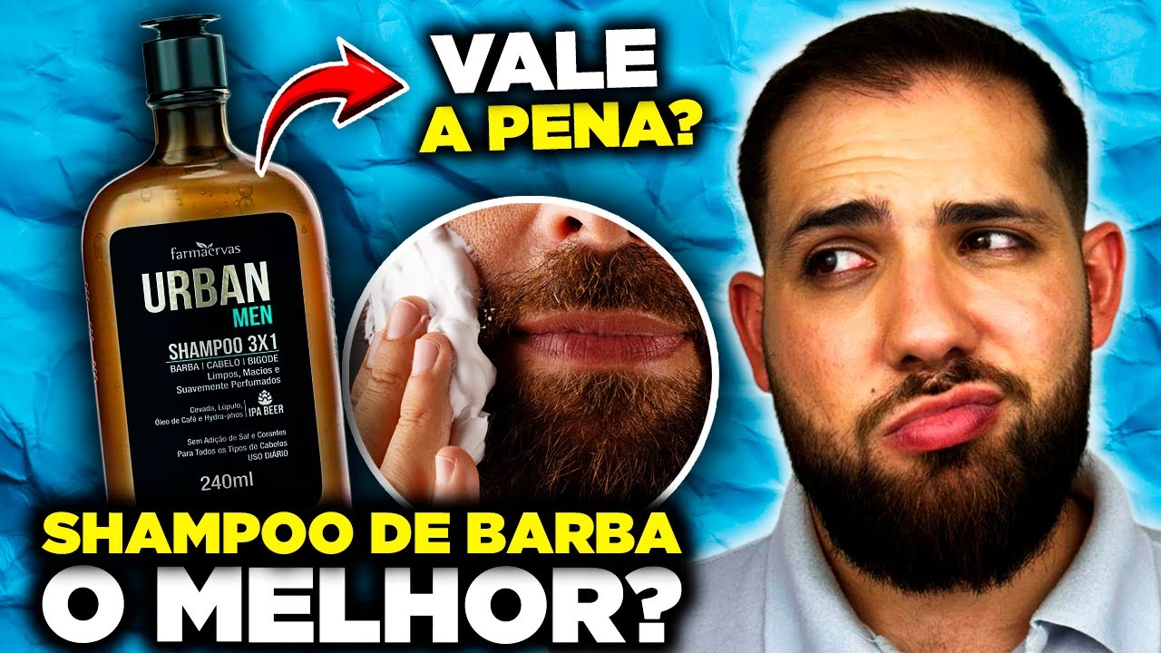 Testei o Shampoo Para Barba Urban 3 em 1 | Qual é o Melhor Shampoo de Barba?