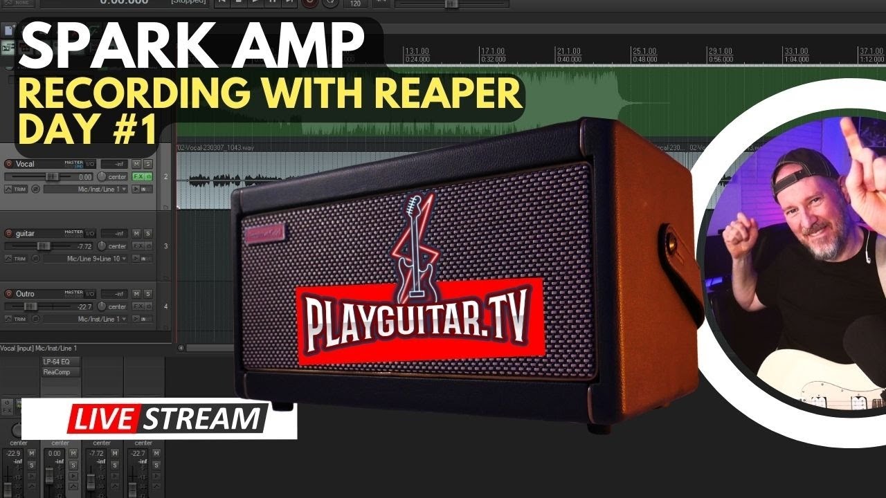 SPARK AMP using Reaper - Day #1 - PlayGuitarTV