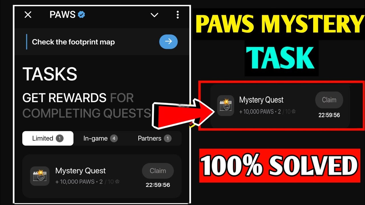 PAWS NEW MYSTERY QUEST TASK | HOW TO SOLVE MYSTERY QUEST TASK IN PAWS | PAWS NEW QUEST