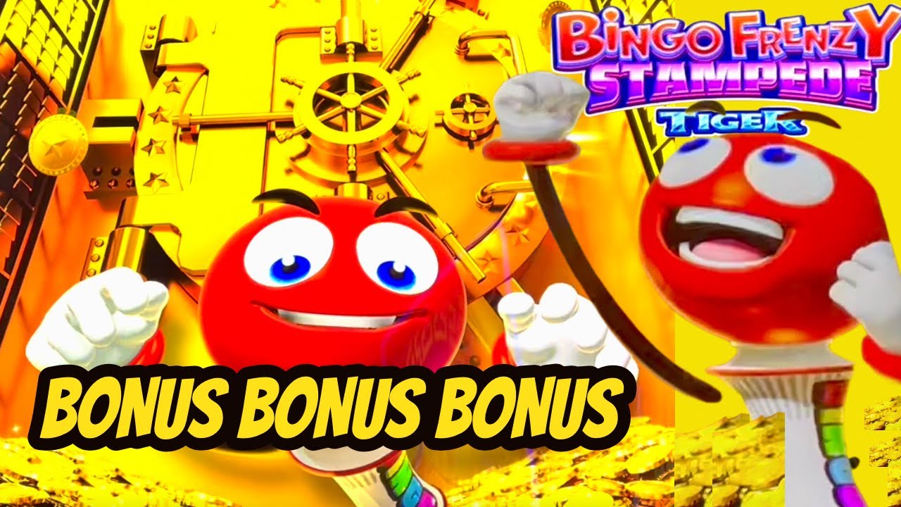 BINGO! BONUSES ON BINGO FRENZY STAMPEDE TIGER
