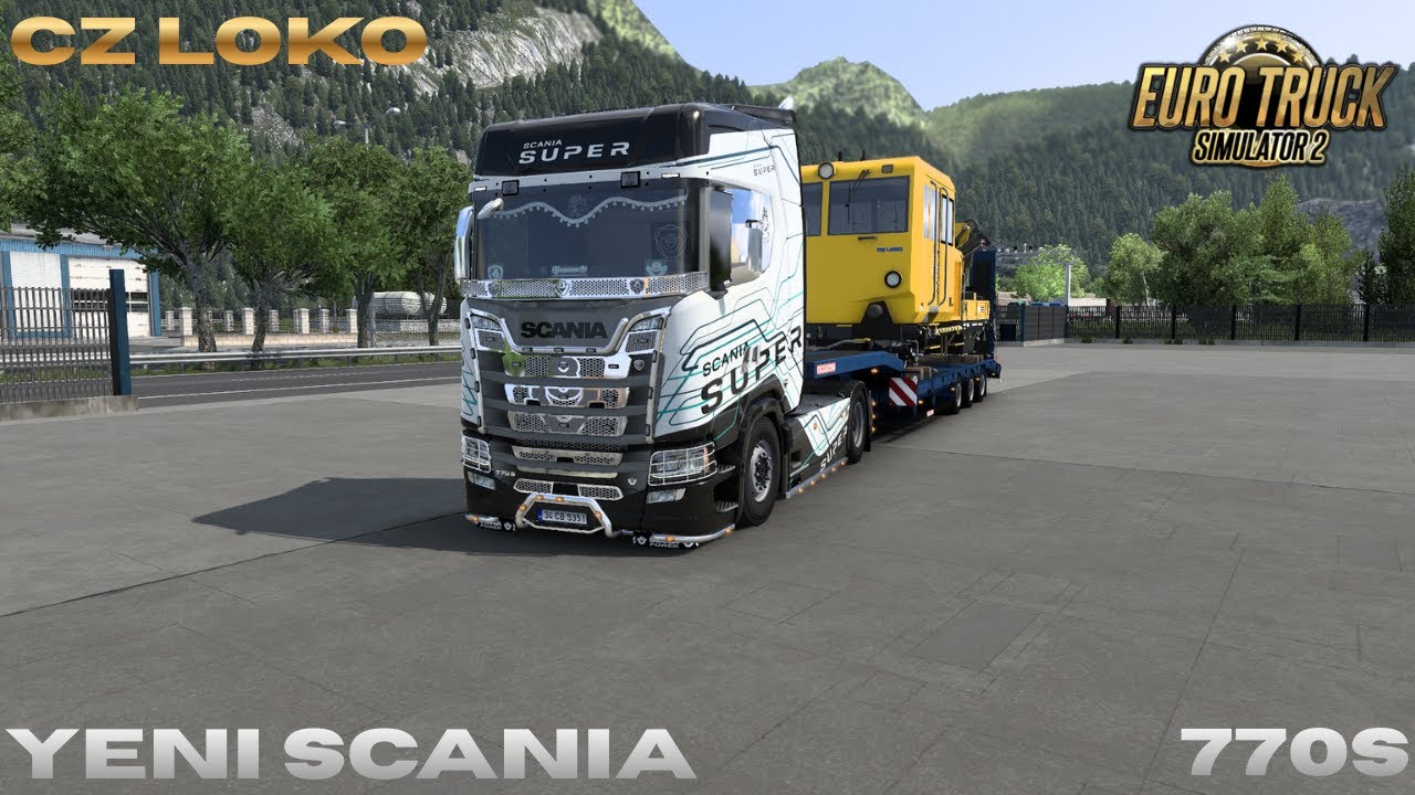 ETS 2 | Scania 770S ile 14 Ton CZ LOKO Lokomotif Taşıma! Güç ve Hız Bir Arada