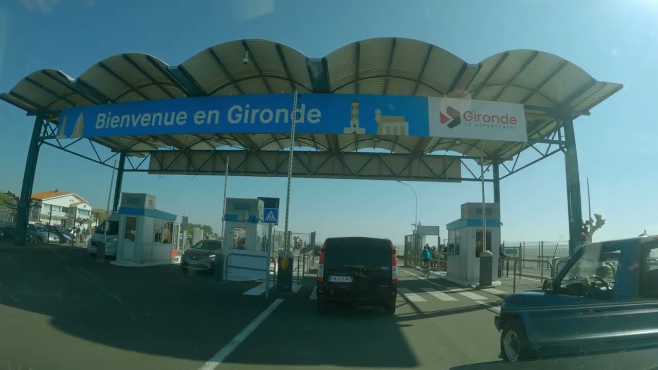 France ,Nouvelle - Aquitaine ,Traversée de la Gironde ,Royan - le Verdon sur Mer .
