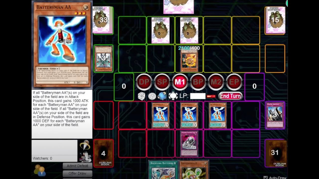 Yugioh Edison Format Duelingbook(Thunder Batteryman Deck)