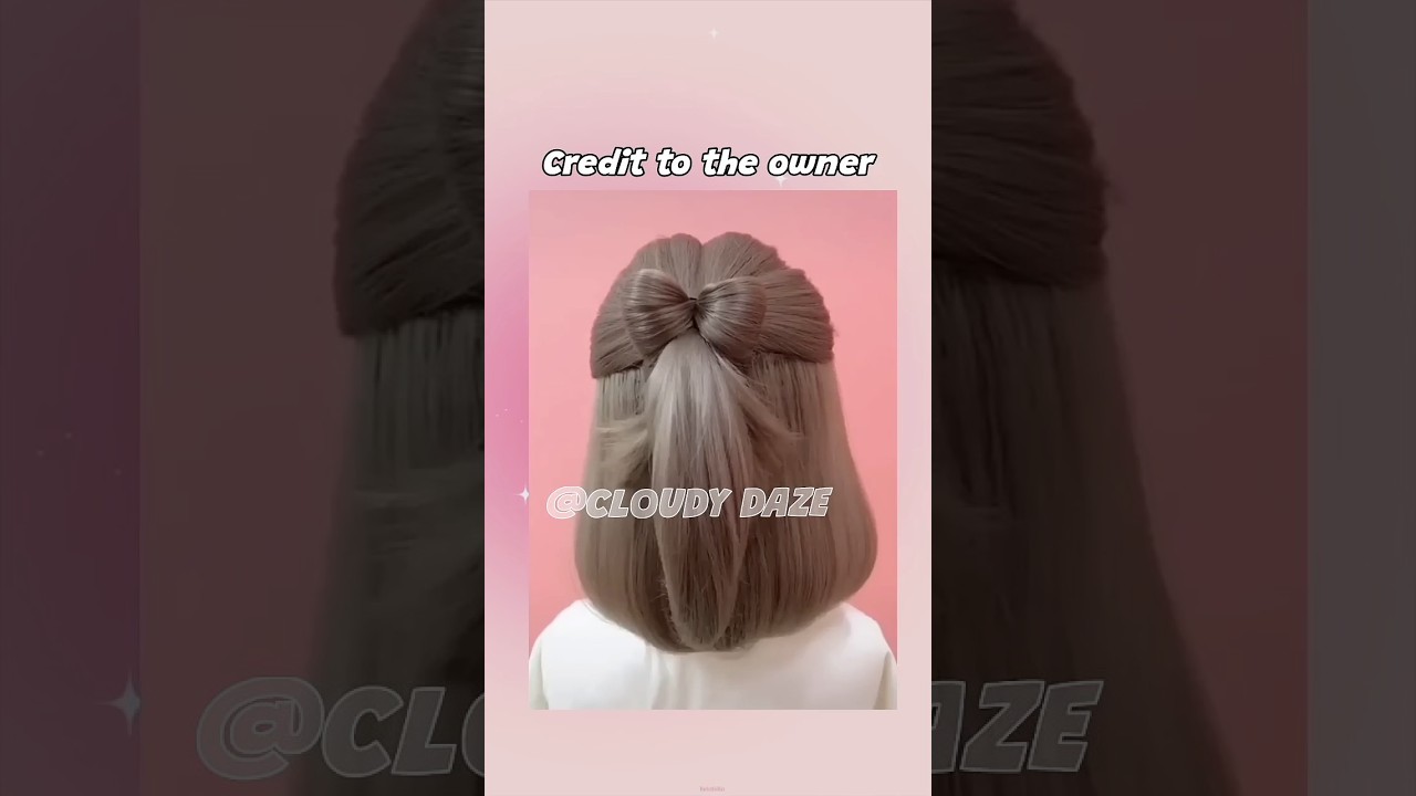 Hairstyle for Short Hair 🎀(&bull;~&bull;) Comment your hair type ✨ #aesthetic #shorts #music #edits #fyp #kpop