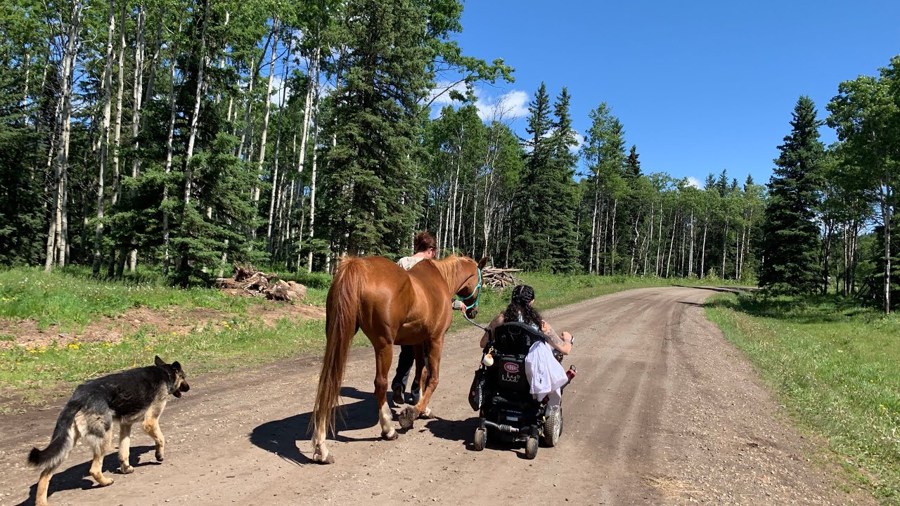 Quadriplegic Leading Her Horse – Trust, Courage, and Connection