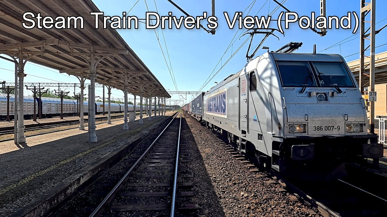 Train Driver’s View (Poland) - Wolsztyn to Zbąszynek - with a Scheduled Steam Service - 4K