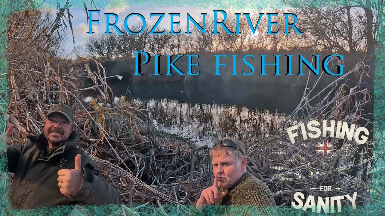 Frozen River Pike Session 🎣 | Secret River, Hard Frost & Toasties and a tumble!