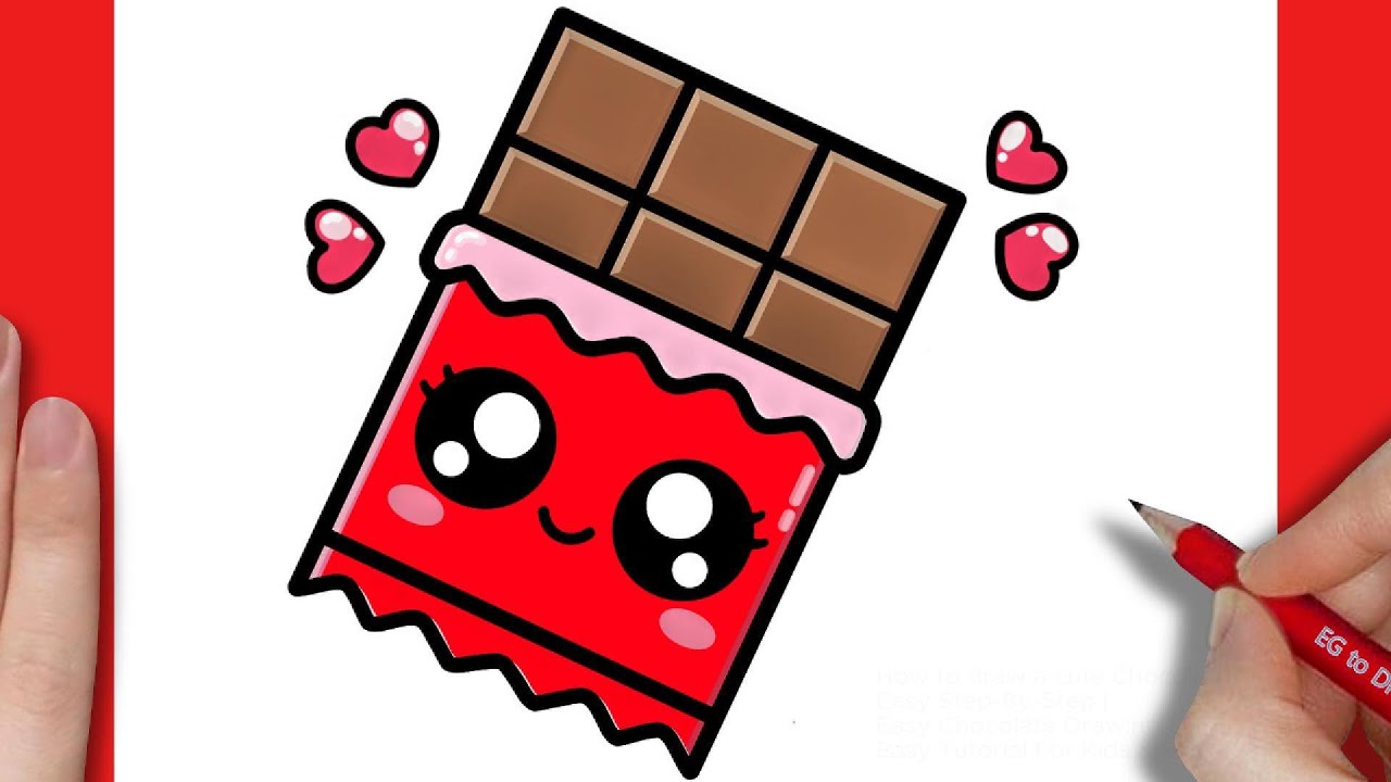How to draw a Chocolate Easy Step-By-Step | Easy Drawing Tutorial For Kids & Beginners