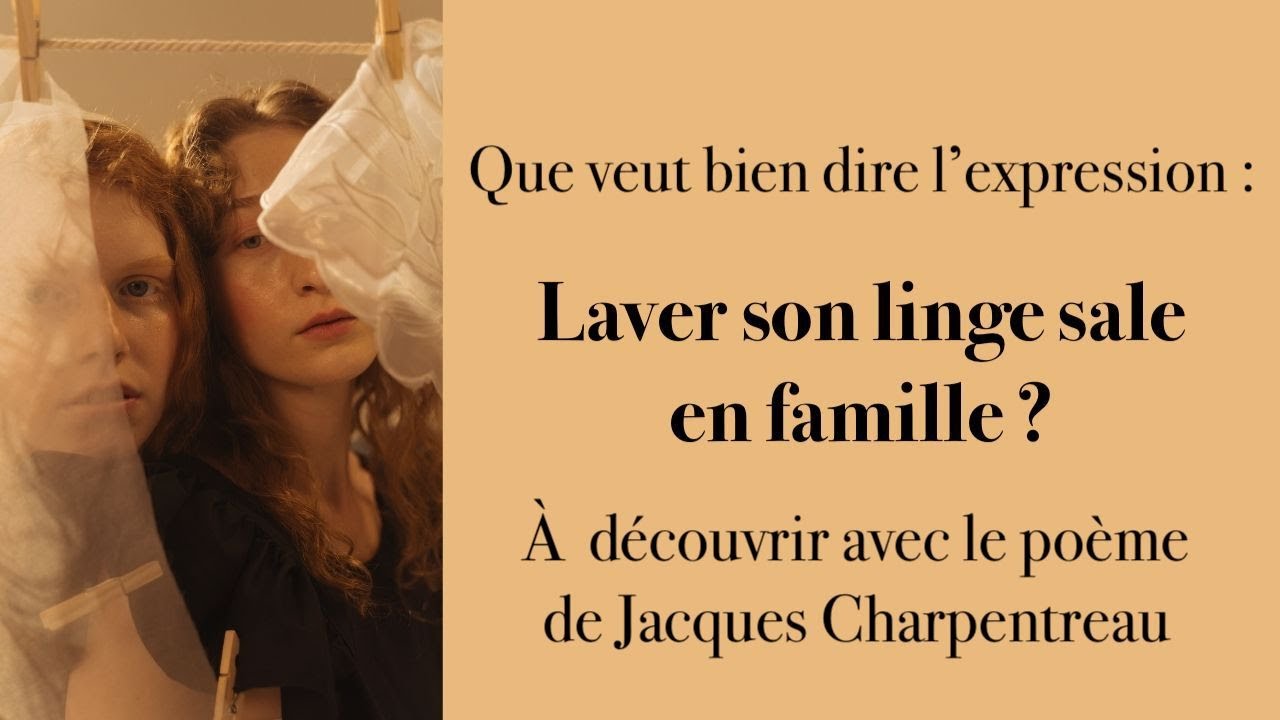 Poésie - La lessive - Jacques CHARPENTREAU - French Poetry