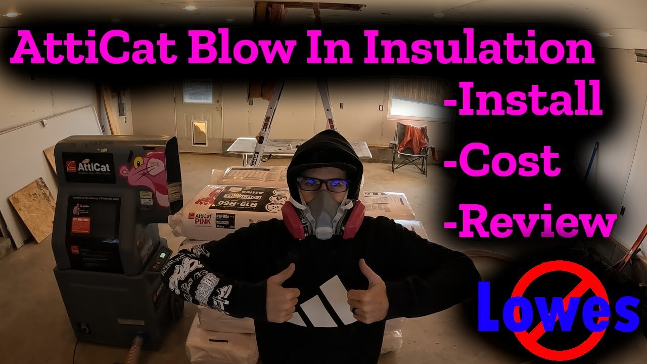 Dream 2 Car Garage Build: DIY AttiCat Blow In Insulation -Install, Cost and Review