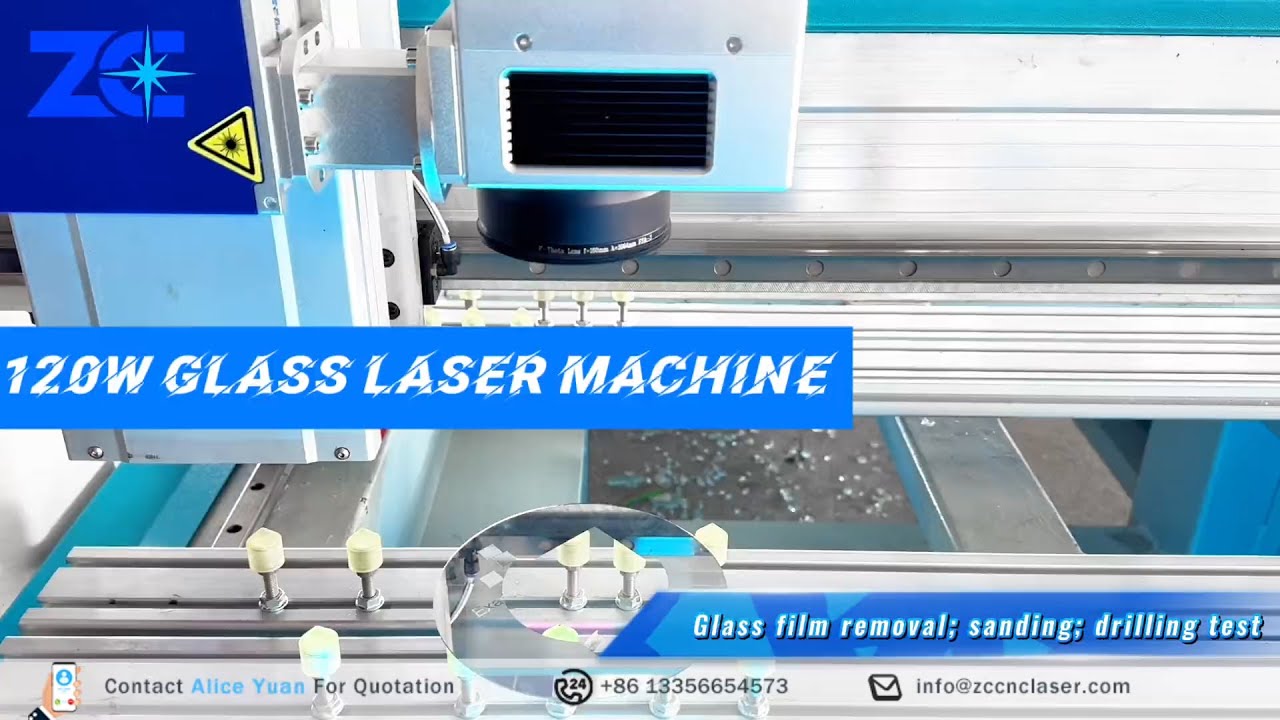 📸ZC Laser Multifunctional Glass Laser Machine Test