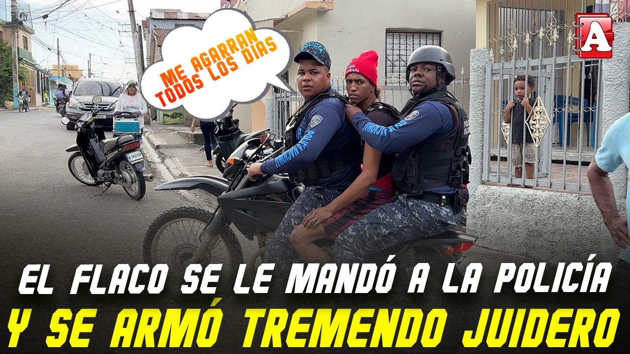 UN SOLO JUIDERO EN ESTE OPERATIVO: MUCHOS DETENIDOS POR LA POLICÍA