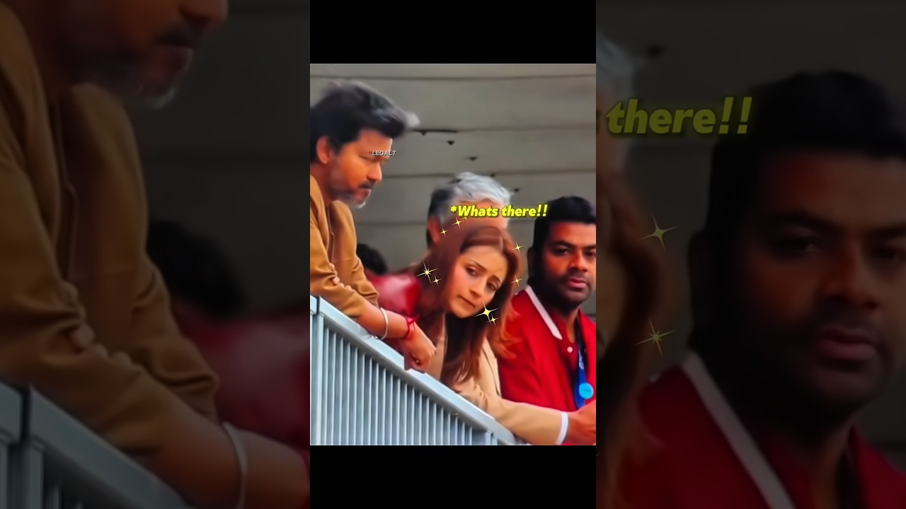 Vijay and trisha cute moment😂 #vijay #trisha