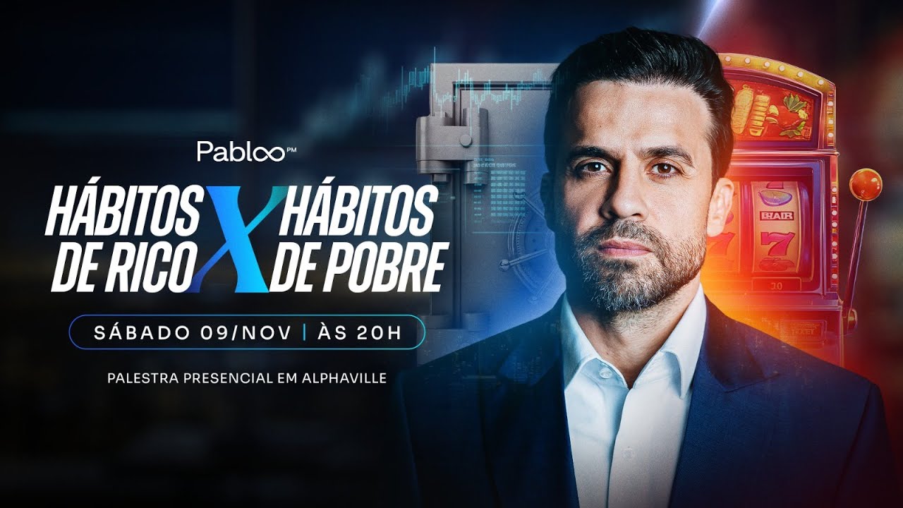 Hábitos de rico x hábitos de pobre AO VIVO com Pablo Marçal. | sábado 09/11 às 20h28!