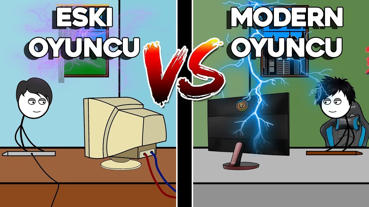 Retro (Eski) oyuncu VS Modern oyuncu