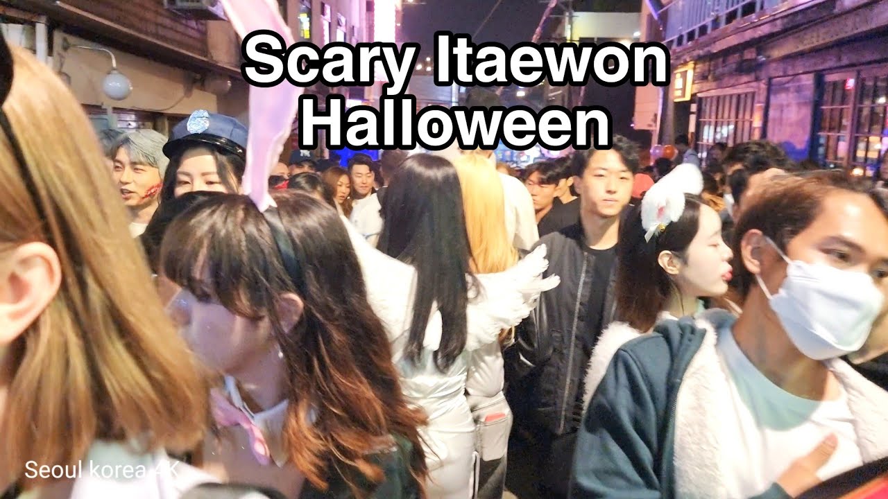 [4K] Itaewon Halloween 2022-Halloween night is turning eerie