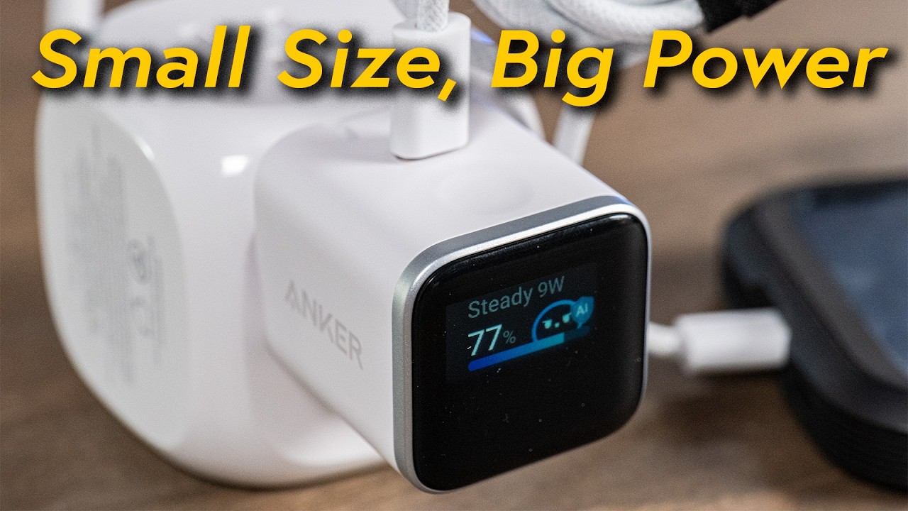 Самое умное зарядное устройство для iPhone? Anker Nano 45W Smart Display Charger.