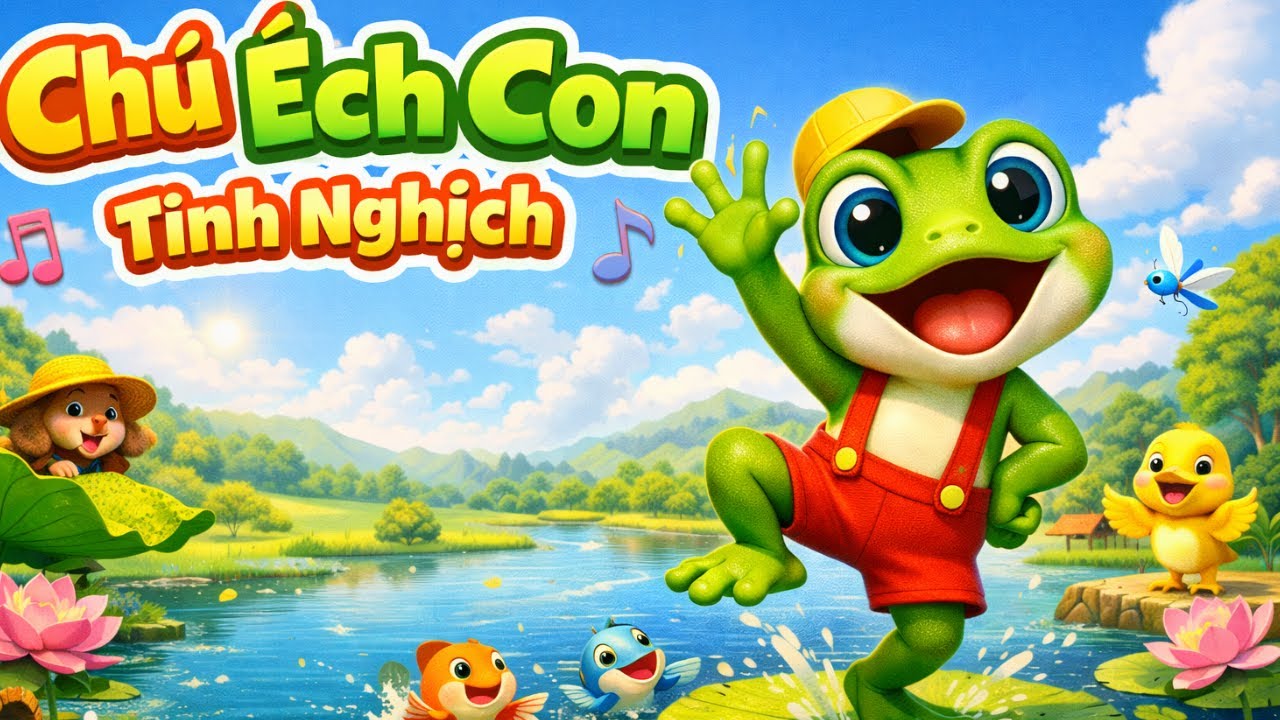 Chú Ếch Con Tinh Nghịch 🐸 | Nhạc Thiếu Nhi Vui Nhộn | Hoạt Hình 3D Dễ Thương