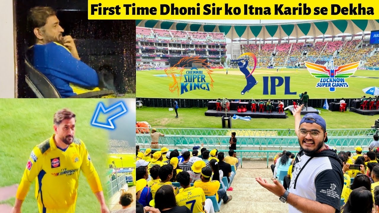 My First IPL 2023 Live Experience in Lucknow Stadium | LSG VS CSK Match #ipl #vlog
