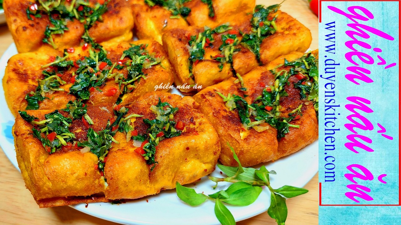 Fried Tofu with Vietnamese Coriander (Vegetarian and Non-Vegetarian) | Vegetarian Dish by Duyen's...