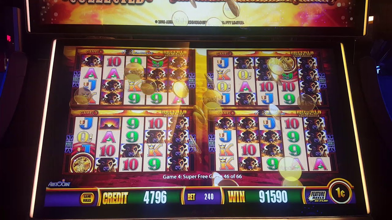 Buffalo Gold Slot 15 heads Super Free Games Huge Handpay