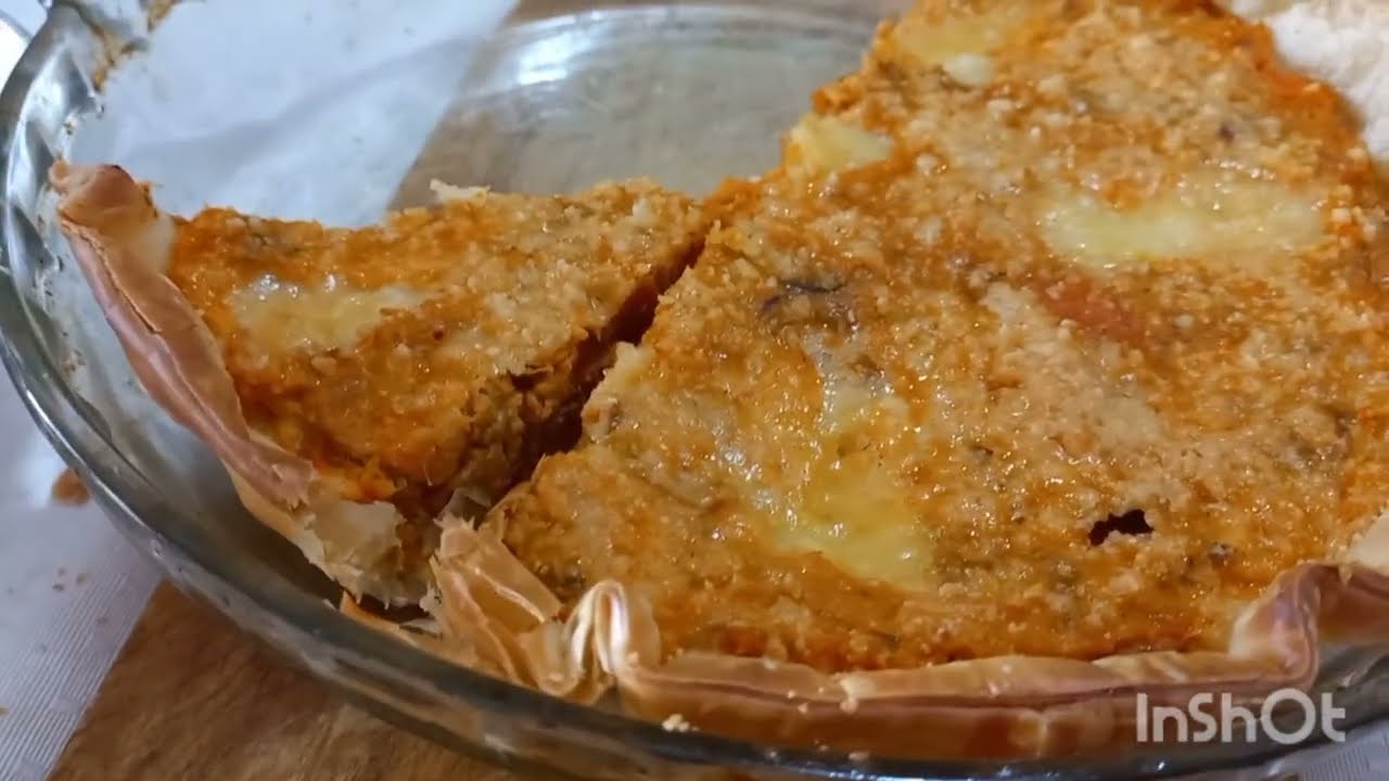 Tarta de zanahoria y muzzarela,  exquisita 